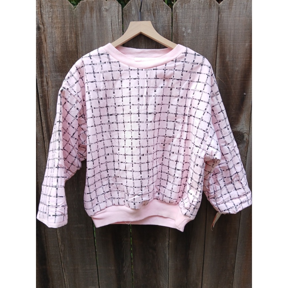 Eber San Francisco Womens Pink Reversible Cloud‎ Pullover Rare 80's